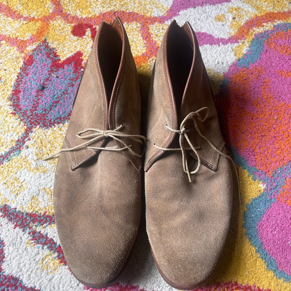 Brown suede boots by Timberland. Men’s size 11.